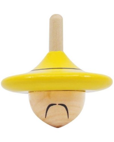 Dječja igračka Svoora - Kinez, drveni zvrk Spinning Hats - 1