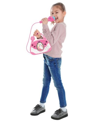 Dječja igračka Lexibook - Elektronska karaoke torba Unicorn, s mikrofonom - 5