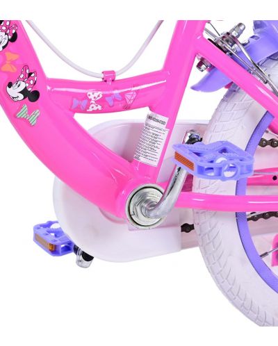 Dječji bicikl s pomoćnim kotačima E&L cycles - Disney, Minnie Mouse, 14'' - 8