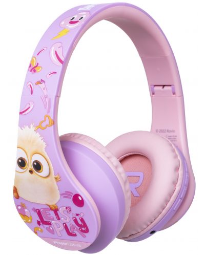 Dječje slušalice PowerLocus - P2 Kids Angry Birds, bežične, roza/ljubičaste - 2