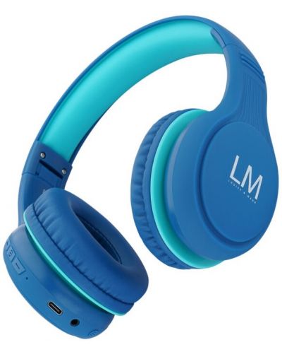 Dječje slušalice PowerLocus - Louise&Mann K1 Kids, bežične, plave - 3