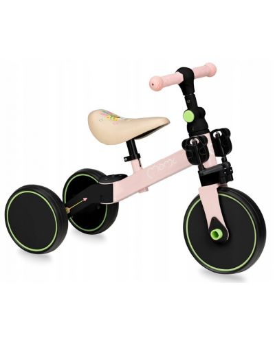 Dječji bicikl 3 u 1 MoMi - Loris, ružičasti - 1