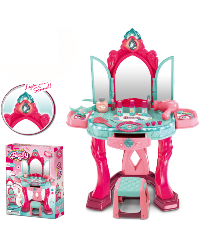 Dječji toaletni stol Buba - Ružičasti i tirkizni - 2