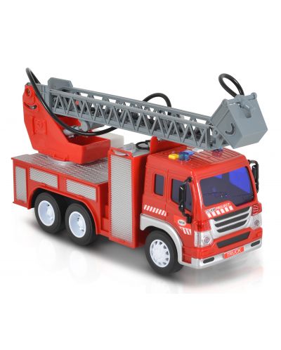 Dječja igračka Moni Toys - Vatrogasno vozilo sa dizalicom i pumpom, 1:16 - 5