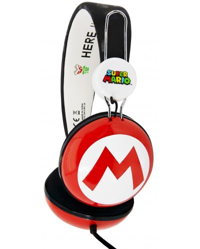 Dječje slušalice OTL Technologies - Super Mario Icon, crvene - 2