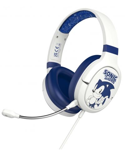 Dječje slušalice OTL Technologies - Pro G1 Sonic, bijele/plave - 1