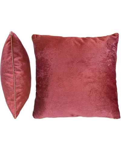 Ukrasni jastuk Aglika - Lux, 45 х 45 cm, baršun, crveni - 1