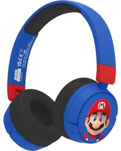 Dječje slušalice OTL Technologies - Super Mario, bežične, plave - 1