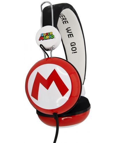 Dječje slušalice OTL Technologies - Super Mario Icon, crvene - 1