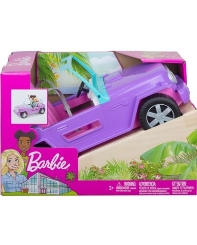Set za igru Mattel Barbie - Ljetni džip, bez krova - 1