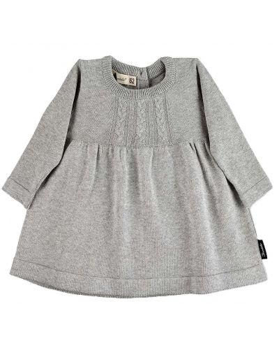 Dječja pletena haljina Sterntaler - 74 cm, 6-9 mjeseci, siva - 1