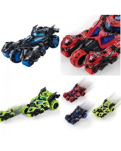 Dječja igračka 3 u 1 Raya Toys - Automobil transformers, crveni - 4