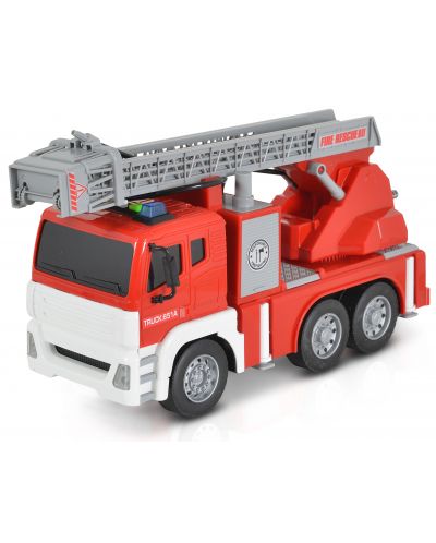Dječja igračka Moni Toys - Vatrogasno vozilo s dizalicom, 1:12 - 3