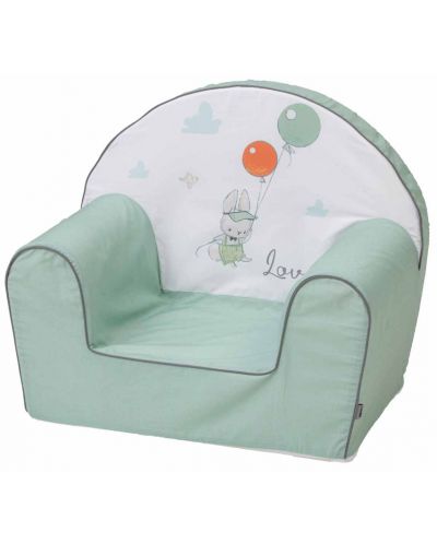 Dječja fotelja Bubaba - Zaljubljeni zeko, zelena - 1