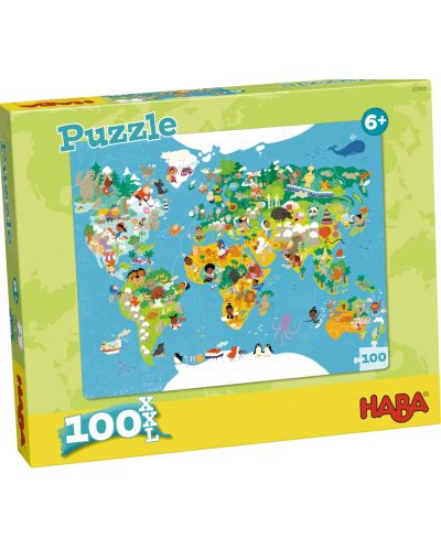 Dječja slagalica Haba - Karta svijeta, 100 dijelova - 2