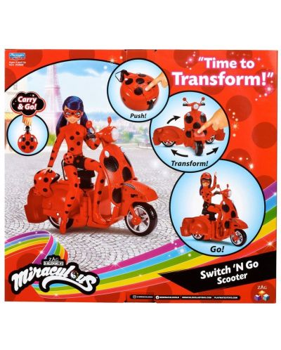 Dječja igračka Playmates Miraculous - Skuter koji se transformira s Bubamarom - 3