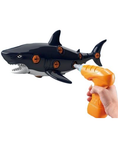 Dječja igračka Raya Toys - Montažni morski pas, s odvijačima - 1