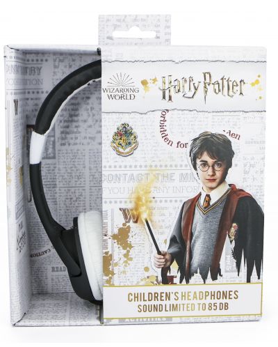 Dječje slušalice OTL Technologies - Harry Potter Hogwarts, crne - 5