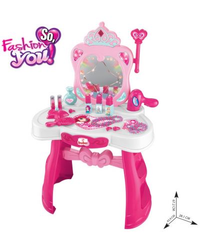 Dječji toaletni stolić Buba - Princess, roza - 2