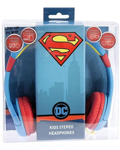 Dječje slušalice OTL Technologies - Superman, plave - 3