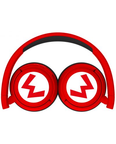 Dječje slušalice OTL Technologies - Super Mario Icon Logo, bežične, crvene - 4