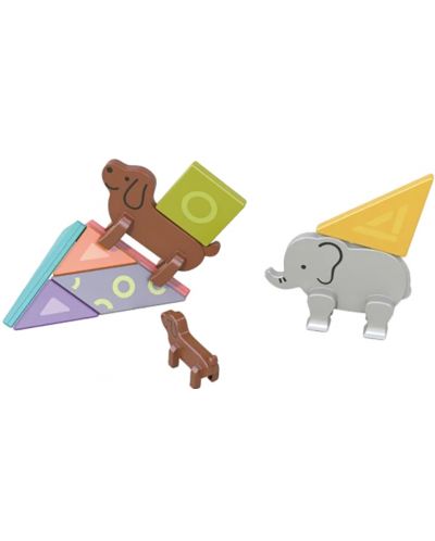Dječja smart igra Hola toys Educational - Magnetski tangram, Životinje - 2