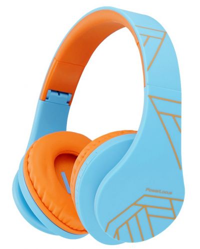 Dječje slušalice PowerLocus - P2, bežične, plavo/narančaste - 1
