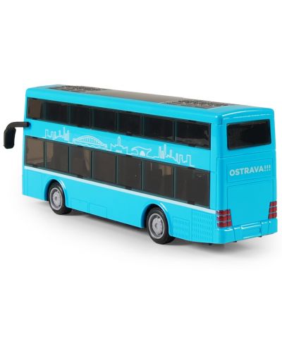 Dječja igračka Rappa - Autobus na kat, 19 cm, plavi - 3