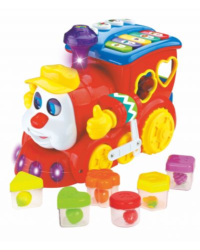 Dječja igračka Hola Toys - Glazbeni vlakić za sortiranje - 2