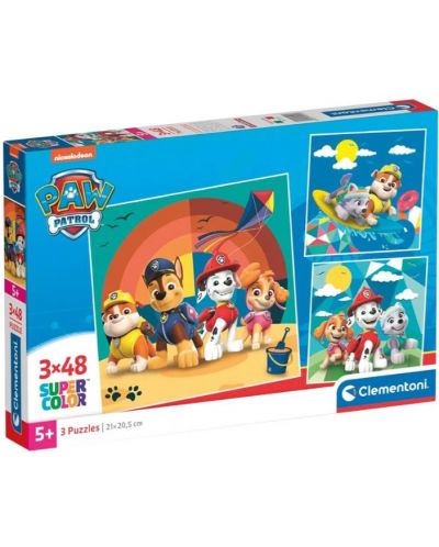 Dječja slagalica Clementoni od 3 x 48 dijelova - Paw Patrol (opcija 1) - 1