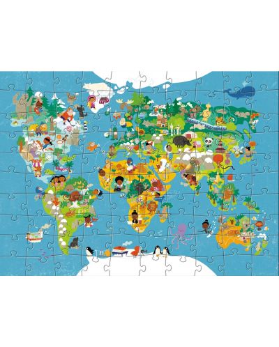Dječja slagalica Haba - Karta svijeta, 100 dijelova - 1