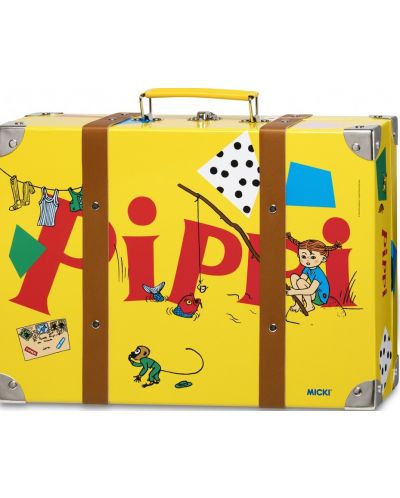 Dječji kofer Pippi - Pipin veliki kofer, žuti, 32 cm - 2