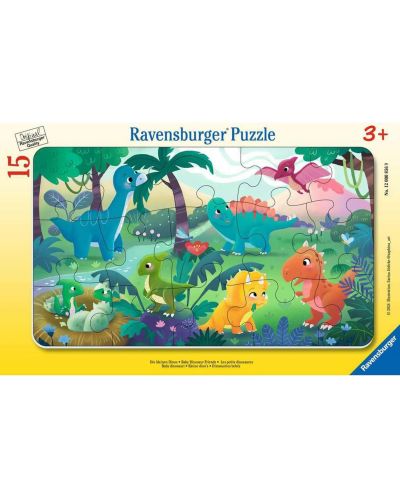 Dječja slagalica Ravensburger od 15 dijelova - Mali dinosauri - 1