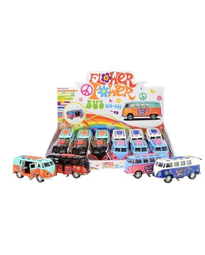Dječja igračka Toi Toys - Metalni autobus sa cvijećem, Asortiman - 2