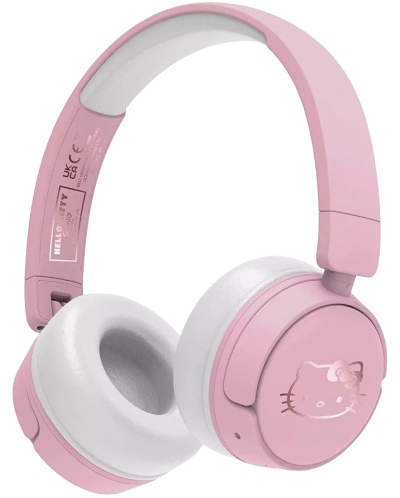 Dječje slušalice OTL Technologies - Hello Kitty, bežične, roze - 1