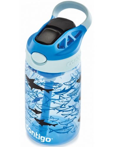 Dječja boca Contigo Cleanable Sharks - 420 ml, plava - 2