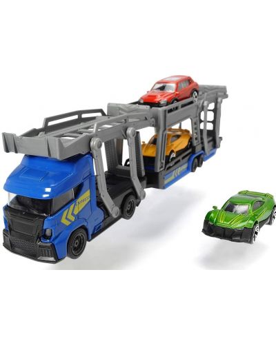Dječja igračka Dickie Toys -  Autotransporter za tri vozila, crveni - 3