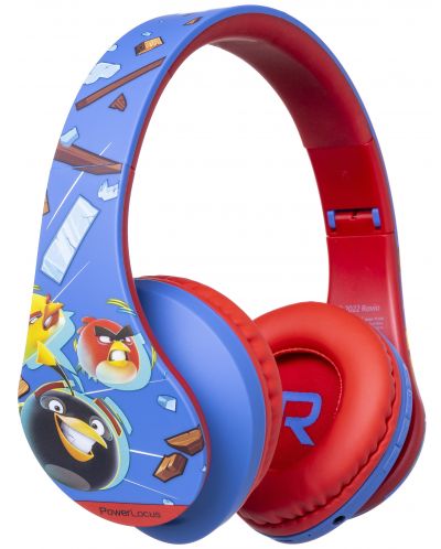 Dječje slušalice PowerLocus - P2 Kids Angry Birds, bežične, plavo/crvene - 2