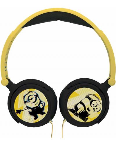 Dječje slušalice Lexibook - The Minions HP010DES, crno/žute - 2