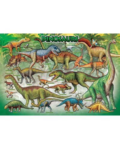 Dječja slagalica Eurographics od 100 dijelova - Kutija za ručak "Dinosauri" - 2