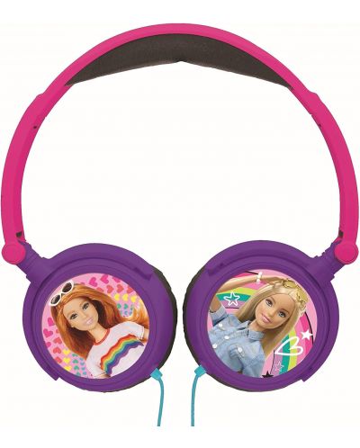 Dječje slušalice Lexibook - Barbie HP010BB, ljubičaste/ružičaste - 2