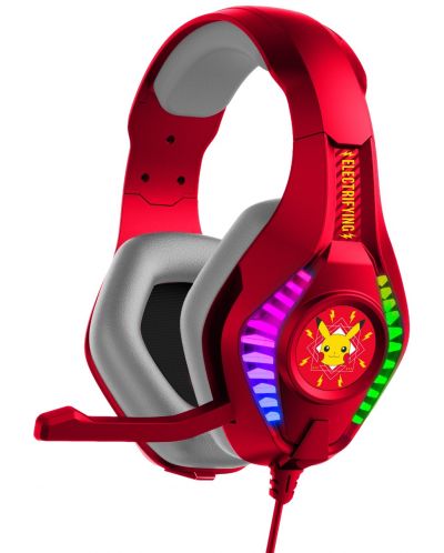 Dječje slušalice OTL Technologies - Pro G5 Pokemon Еlectric, crvene - 1
