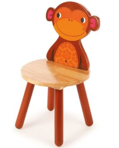 Dječja drvena stolica Bigjigs - Majmun - 1