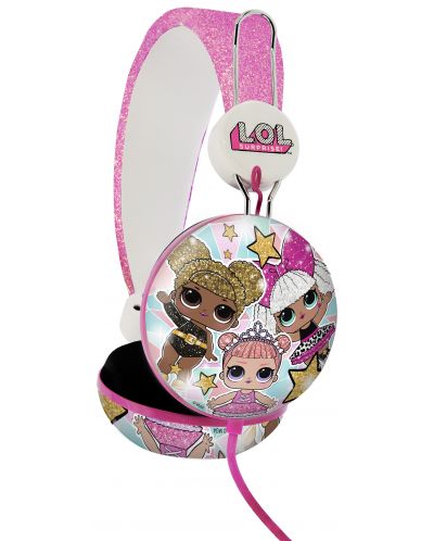 Dječje slušalice OTL Technologies - L.O.L. Glitter Glam, ružičaste - 1