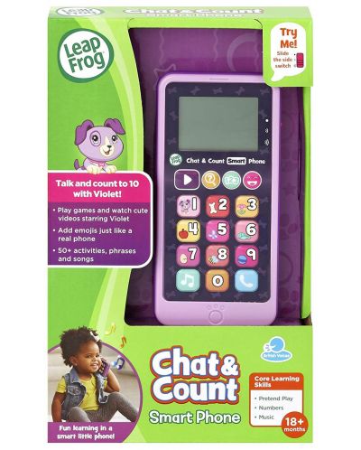 Dječja igračka LeapFrog – Smart telefon, ljubičasti - 3