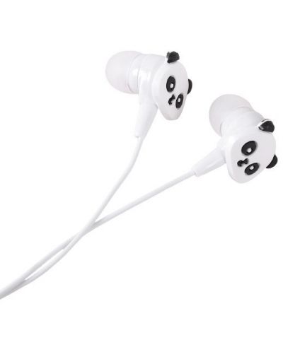 Dječje slušalice s mikrofonom I-Total - Panda Collection 11083, bijele - 2