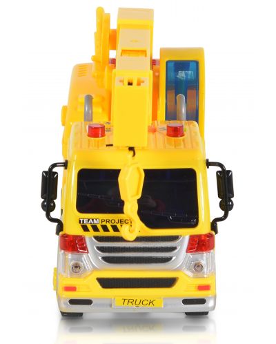Dječja igračka Moni Toys - Kamion s kabinom i dizalicom, 1:16 - 4