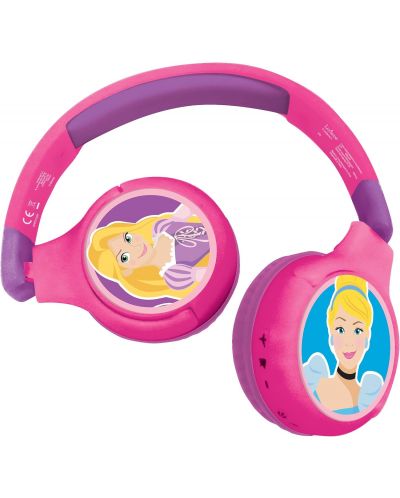 Dječje slušalice Lexibook - Princesses HPBT010DP, bežične, ružičaste - 1