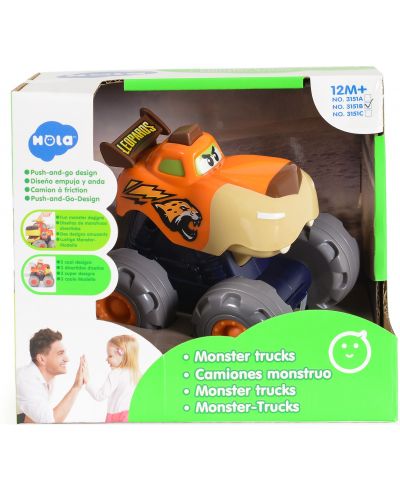 Dječja igračka Hola Toys - Čudovišni kamion, Leopard - 1