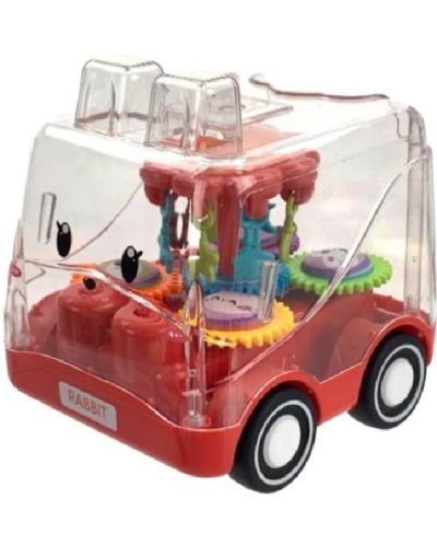 Dječja igračka Raya Toys - Inercijska kolica Rabbit, crvena - 1